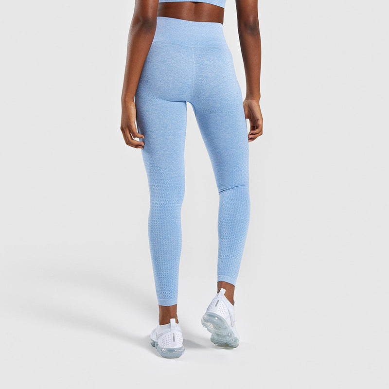 Damen Sportliche Performance-Leggings mit hohem Bund und atmungsaktivem Material EB