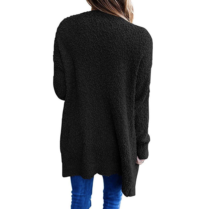 Damen Kuscheliger Strickmantel EB