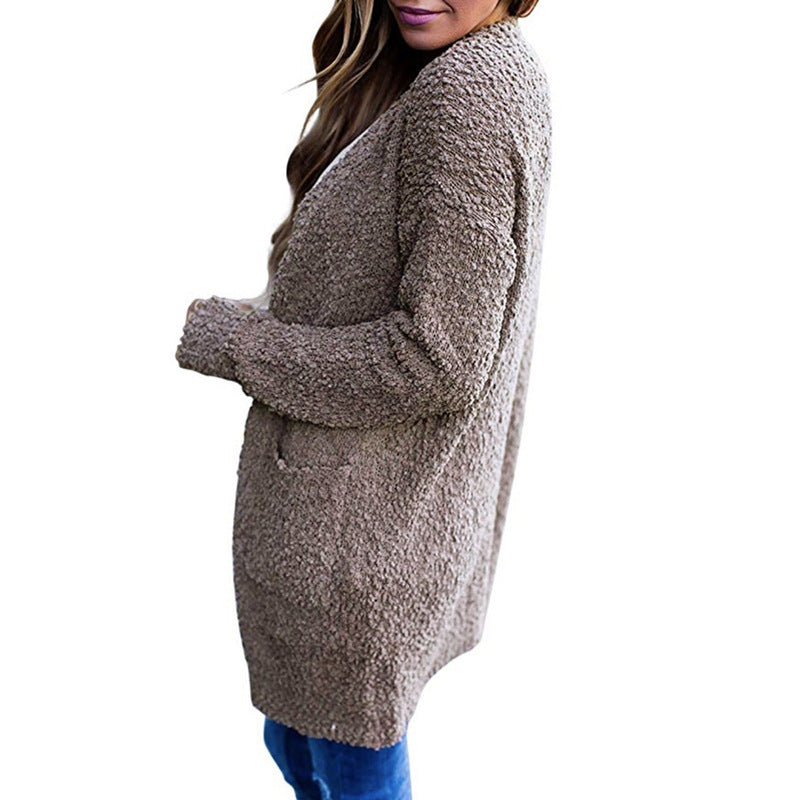 Damen Kuscheliger Strickmantel EB