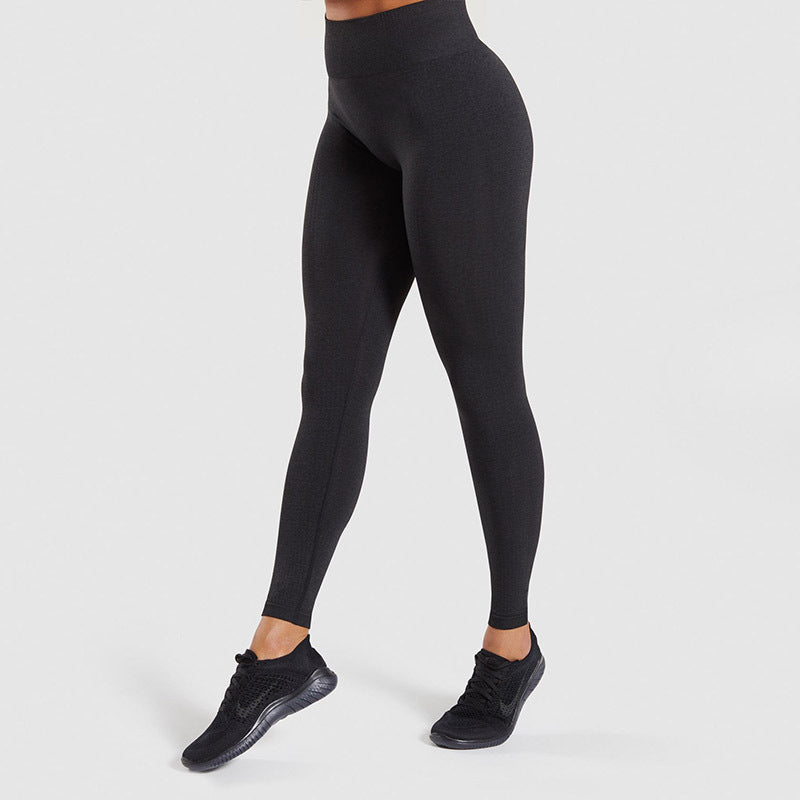 Damen Sportliche Performance-Leggings mit hohem Bund und atmungsaktivem Material EB