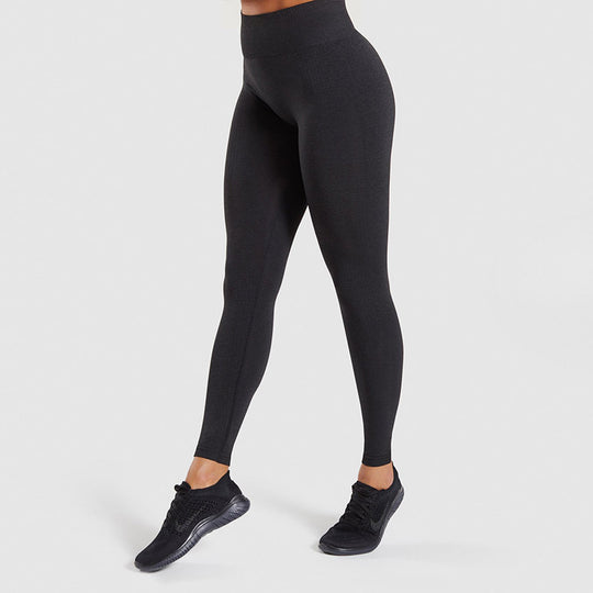 Damen Sportliche Performance-Leggings mit hohem Bund und atmungsaktivem Material EB