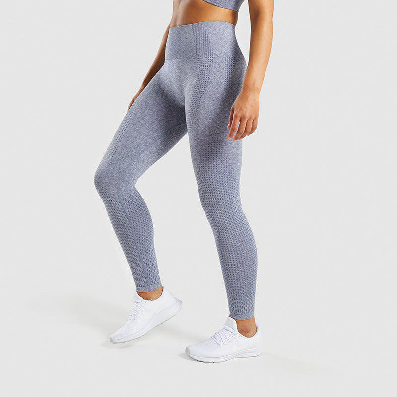 Damen Sportliche Performance-Leggings mit hohem Bund und atmungsaktivem Material EB