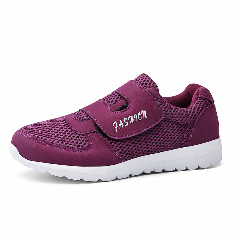 Damen Sportliche Sneaker mit rutschfester Sohle und atmungsaktivem Netzdesign EB
