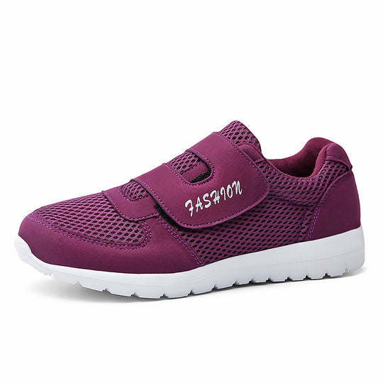 Damen Sportliche Sneaker mit rutschfester Sohle und atmungsaktivem Netzdesign EB