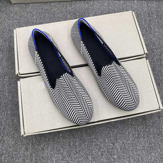 Damen Sportliche Slip-On Schnürschuhe mit atmungsaktivem Obermaterial EB