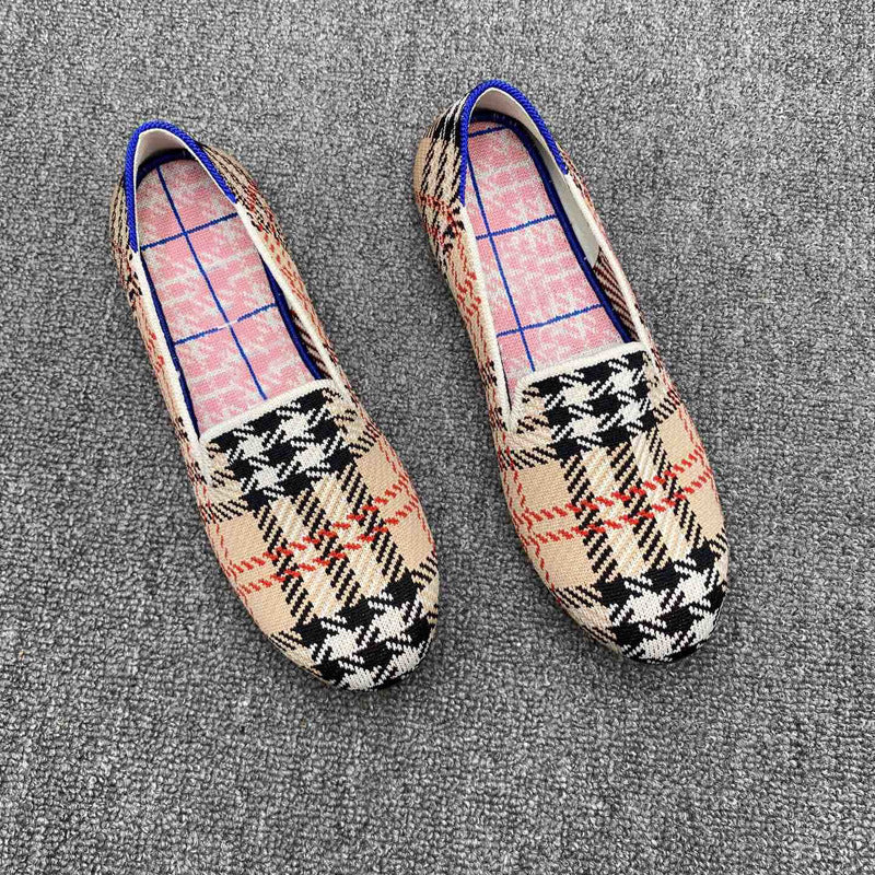 Damen Sportliche Slip-On Schnürschuhe mit atmungsaktivem Obermaterial EB