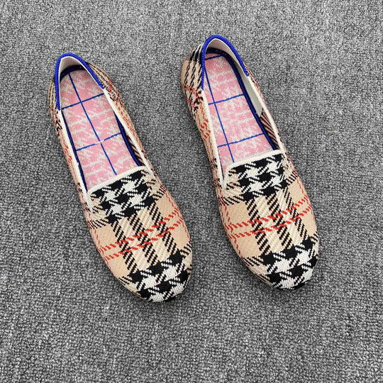 Damen Sportliche Slip-On Schnürschuhe mit atmungsaktivem Obermaterial EB
