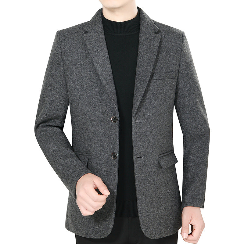 Herren Elegantes Wollmix-Sakko mit Slim Fit und Reverskragen EB