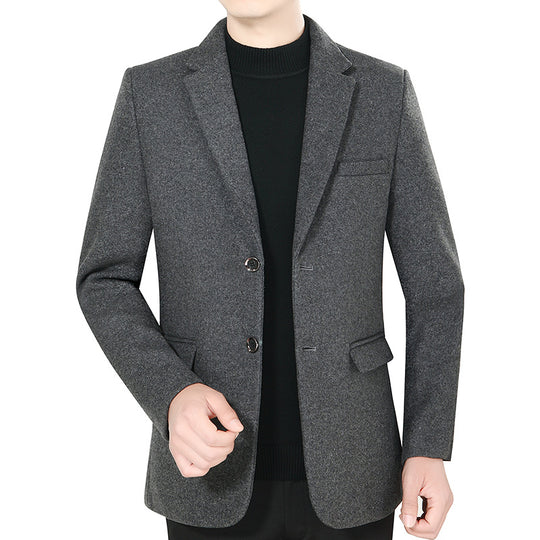 Herren Elegantes Wollmix-Sakko mit Slim Fit und Reverskragen EB