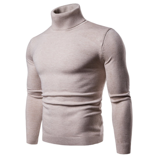 Herren Rollkragenpullover aus weicher Merinowolle mit eleganter Struktur EB