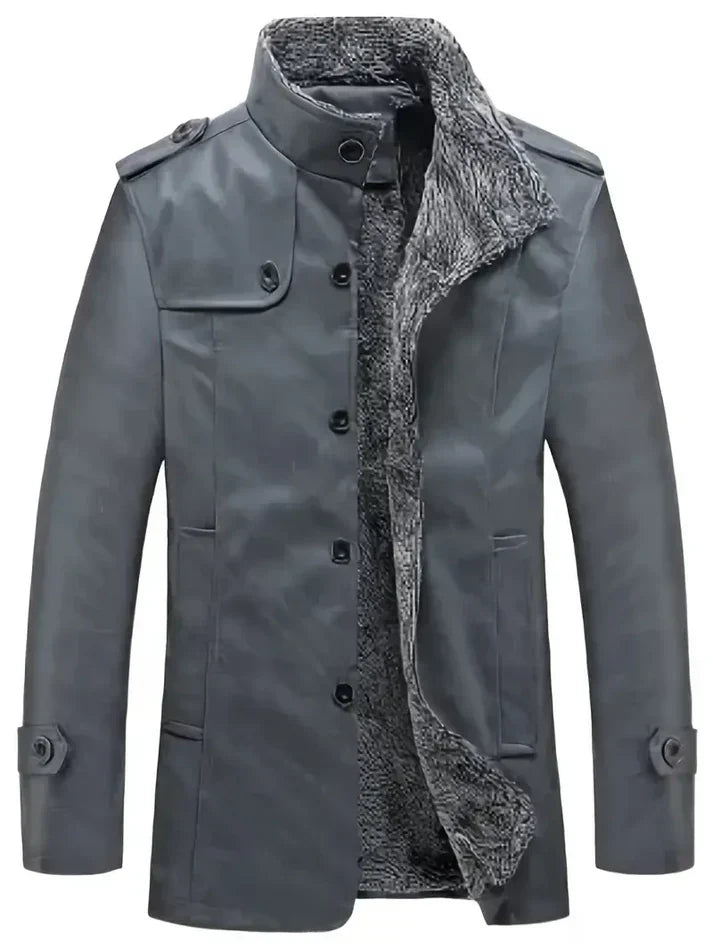 EB | Herren Lederjacke mit Fleece-Futter