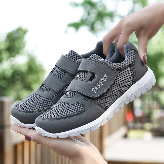 Damen Sportliche Sneaker mit rutschfester Sohle und atmungsaktivem Netzdesign EB