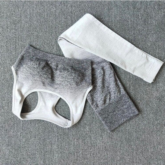 Damen Sportliches Oberteil mit Hochbund und atmungsaktiven Shorts EB