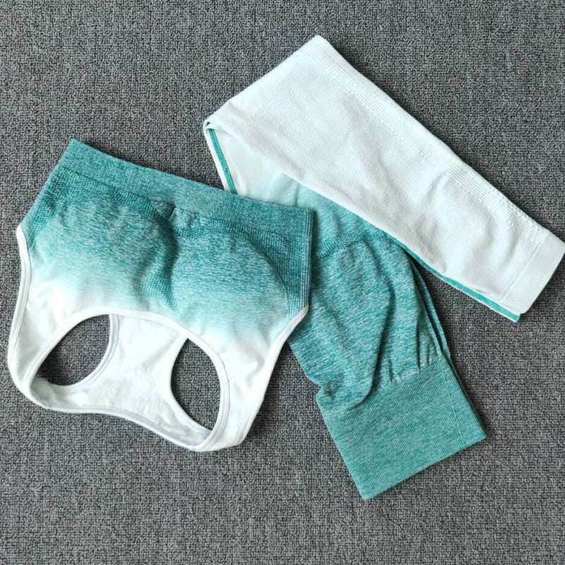 Damen Sportliches Oberteil mit Hochbund und atmungsaktiven Shorts EB