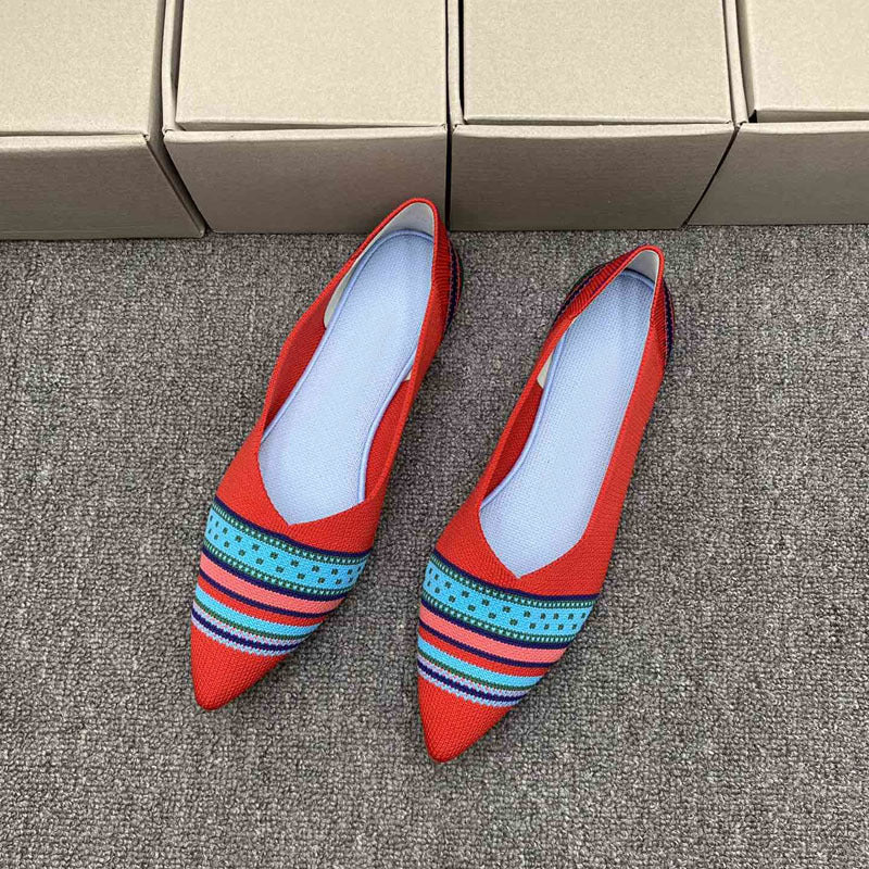 Damen Ballerinas mit modernem Stoffdesign und komfortabler Passform EB
