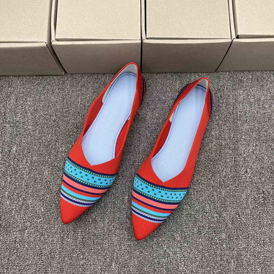 Damen Ballerinas mit modernem Stoffdesign und komfortabler Passform EB