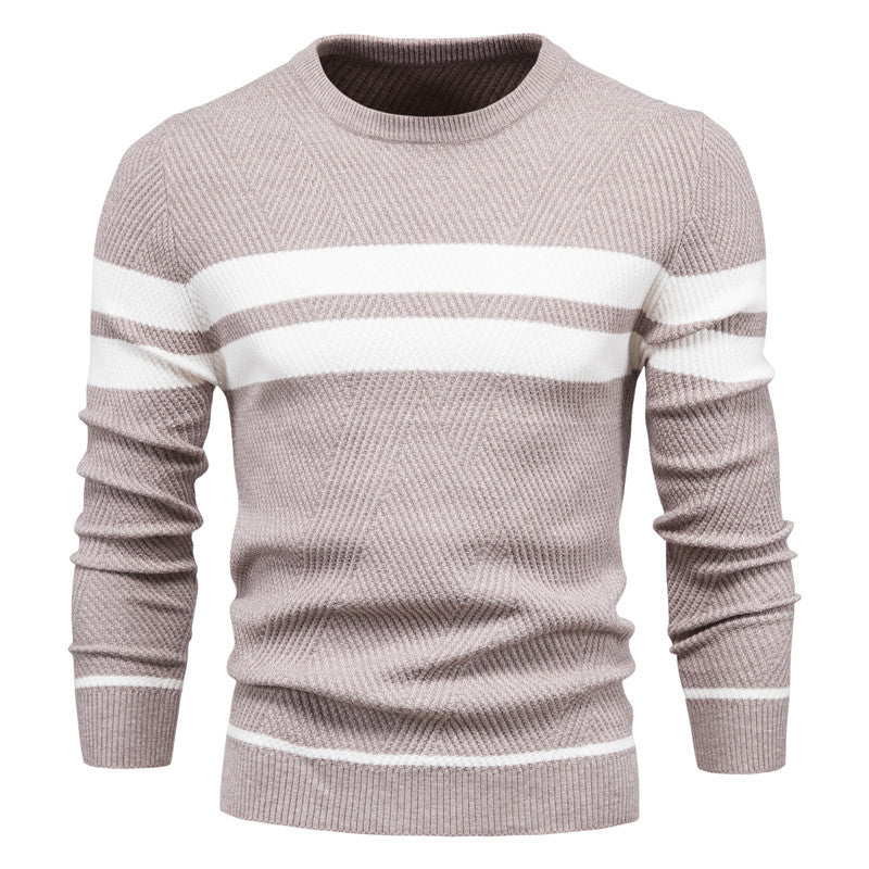 Herren strukturiertes Sweatshirt mit modernen Streifen EB