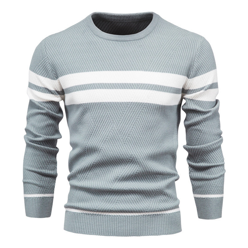 Herren strukturiertes Sweatshirt mit modernen Streifen EB