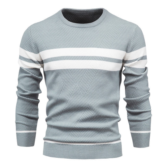 Herren strukturiertes Sweatshirt mit modernen Streifen EB