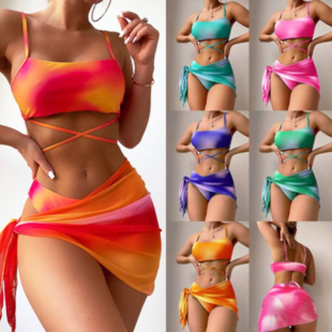 EB | Tie-Dye dreiteiliger geteilter Bikini