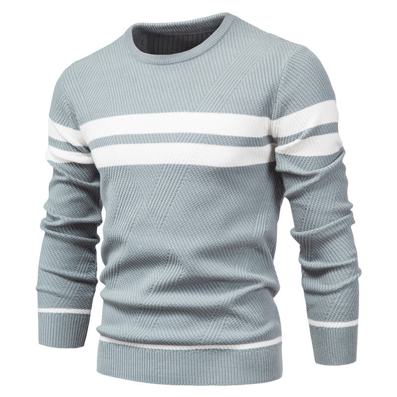 Herren strukturiertes Sweatshirt mit modernen Streifen EB