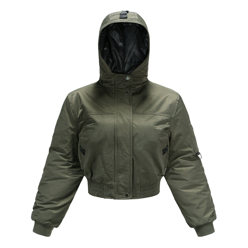 Damen modische kurz geschnittene Winterjacke EB