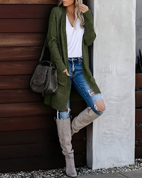 EB | Lässiger Strick-Cardigan mit Taschen