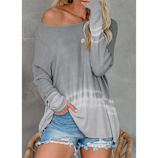 EB | Pullover Geflochten Lockere Passform Lange Ärmel Freizeit Pullover