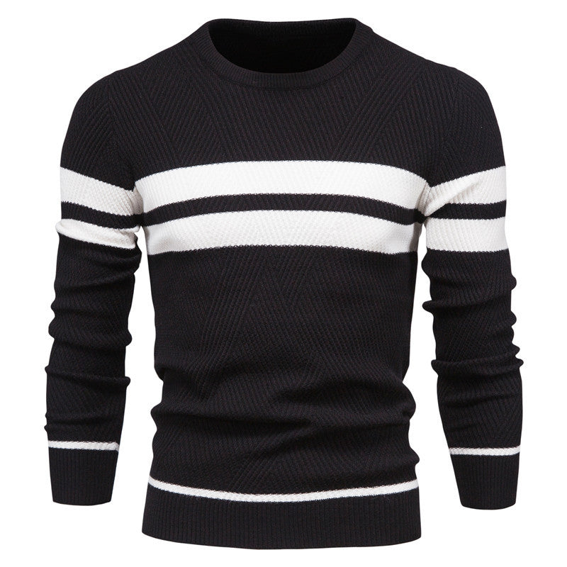 Herren strukturiertes Sweatshirt mit modernen Streifen EB