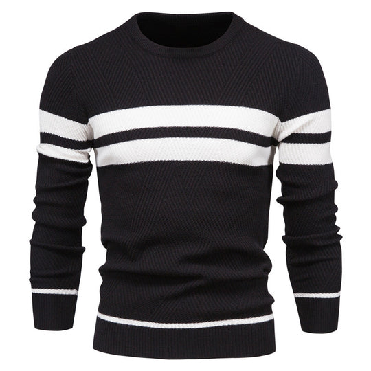 Herren strukturiertes Sweatshirt mit modernen Streifen EB