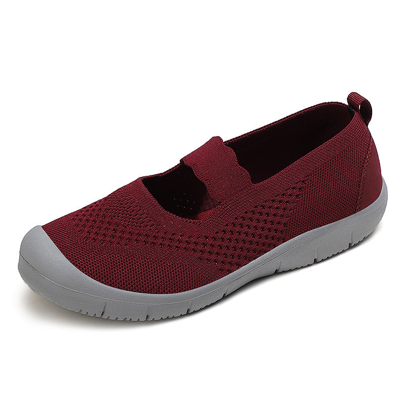 Damen Atmungsaktive Slip-On Freizeitschuhe mit flexiblem Design EB