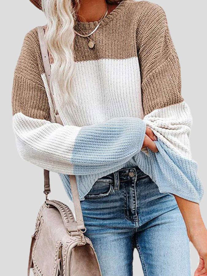 EB | Gemütlicher Farbtöne-Strickpullover für Herbstliches Layering.