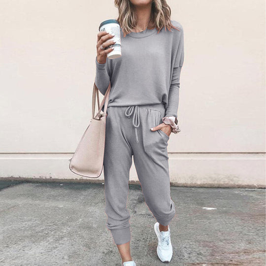Damen Freizeit-Jogginganzug mit lässigem Schnitt und praktischen Taschen EB