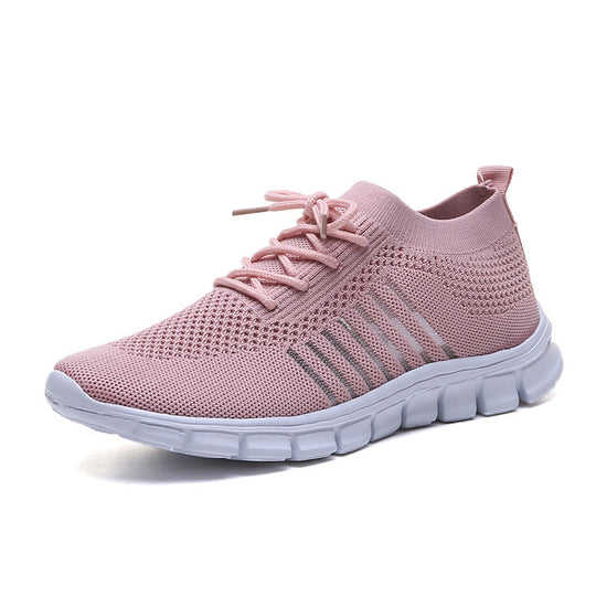 Damen atmungsaktiver Strick-Sneaker mit flexibler Segmentsohle und Komfortfußbett EB