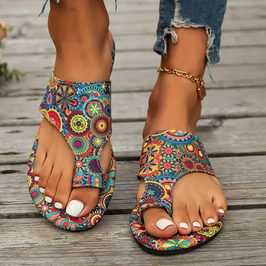 EB | Florale Flip Flops für Frauen