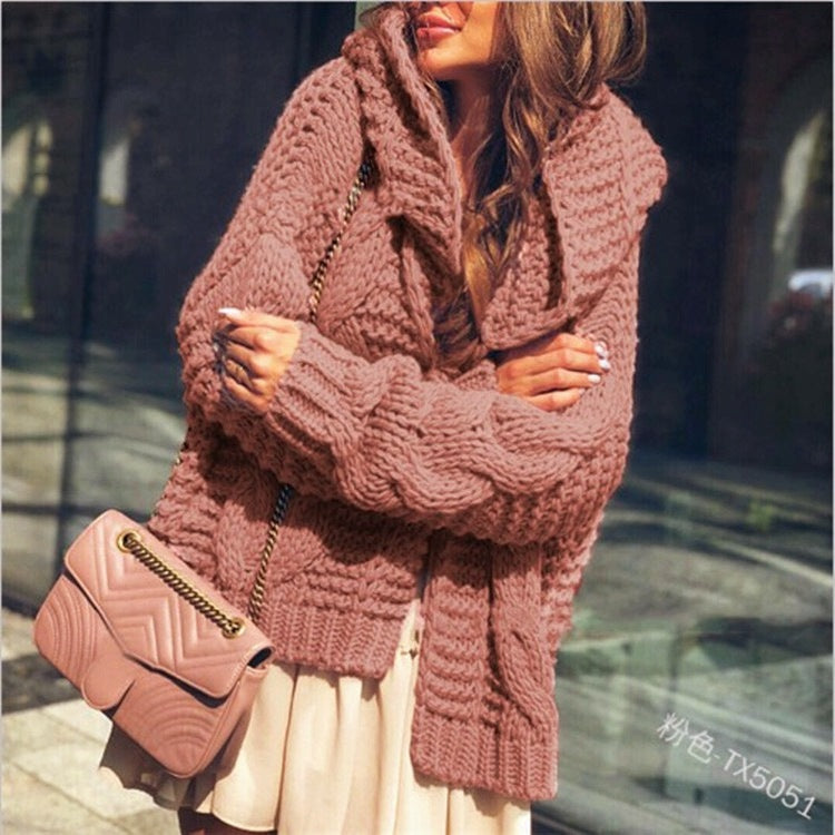 Damen Grobstrickjacke mit lässigen Oversized-Schnitt EB