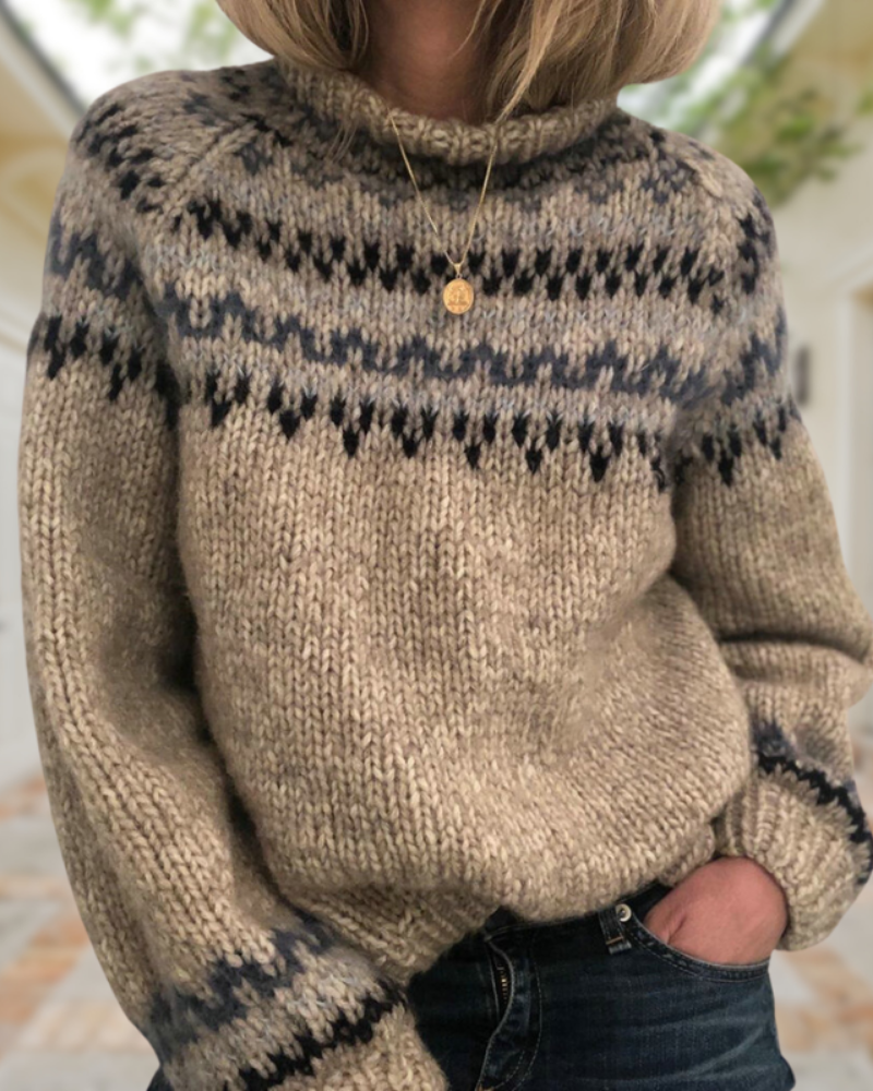 EB | Klassisch Gemusterter Strickpulli