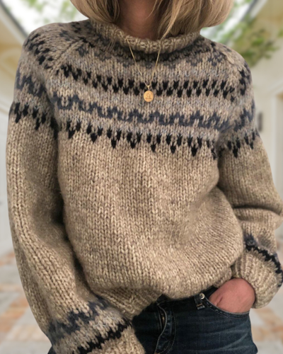 EB | Klassisch Gemusterter Strickpulli