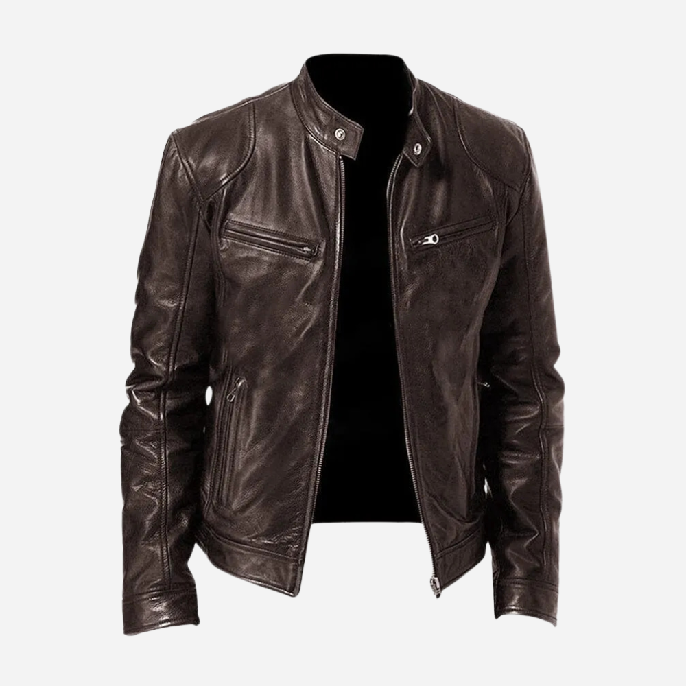 EB | Stylische Moto-Lederjacke