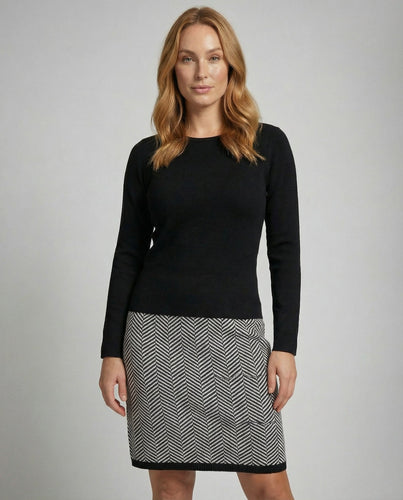 Schickes Hahnentritt Kleid Damen | EB