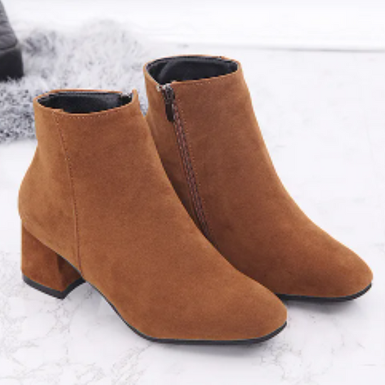 EB | Moderne Wild Ankle Boots mit Bequemem Absatz Damen Ankle Boots