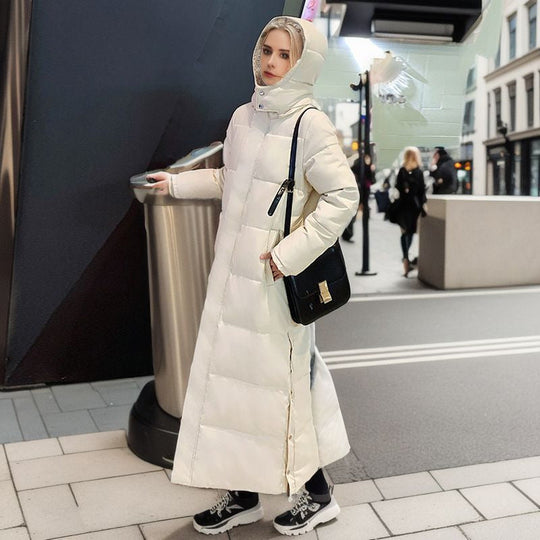 EB | Warme Gefütterte Damen Pufferjacke mit Kapuze