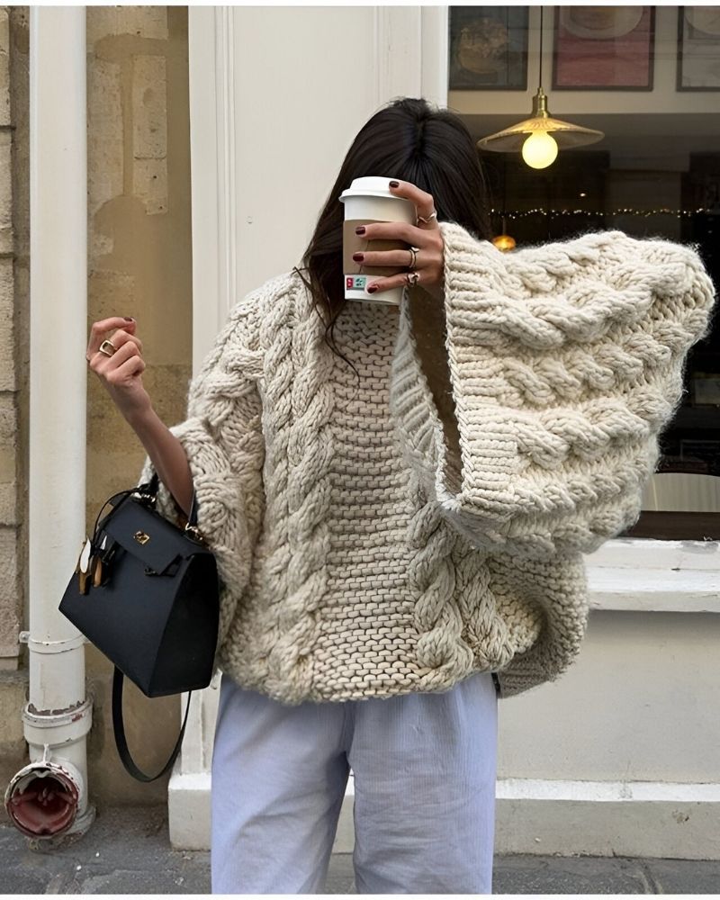 EB | Gestrickter Übergrösse-Pullover