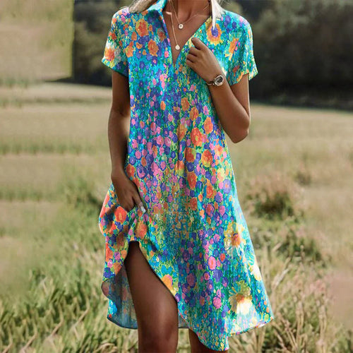 Handgefertigtes Sommerkleid aus Baumwolle