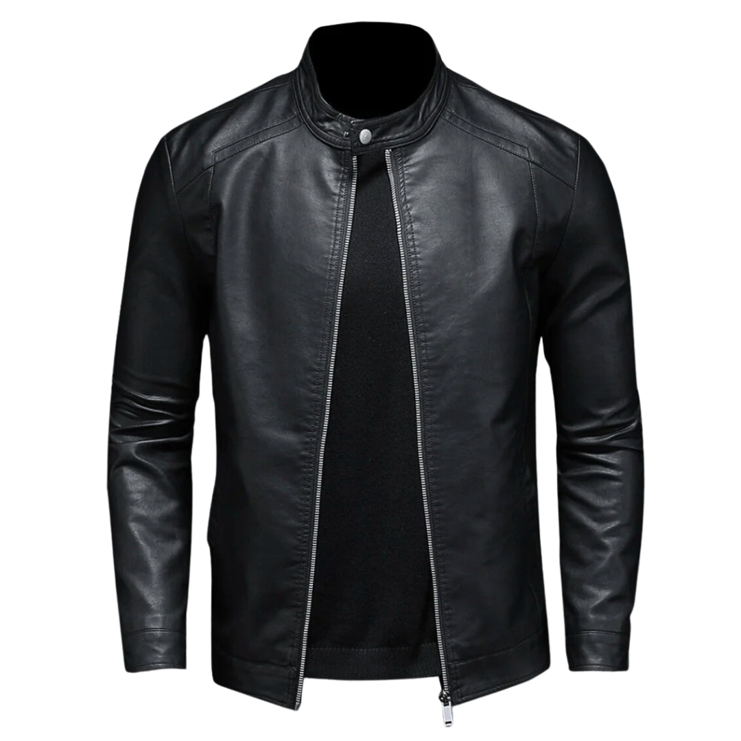 EB | Trendig Leder Bikerjacke für Männer
