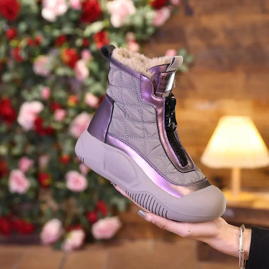 EB | Retro Wasserdichte Schneestiefel mit Frontreißverschluss