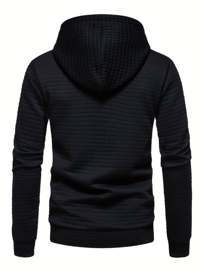 EB - Lässiger Waffelmuster Hoodie für Männer