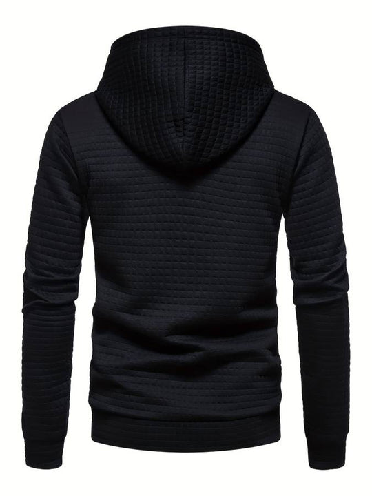 EB - Lässiger Waffelmuster Hoodie für Männer