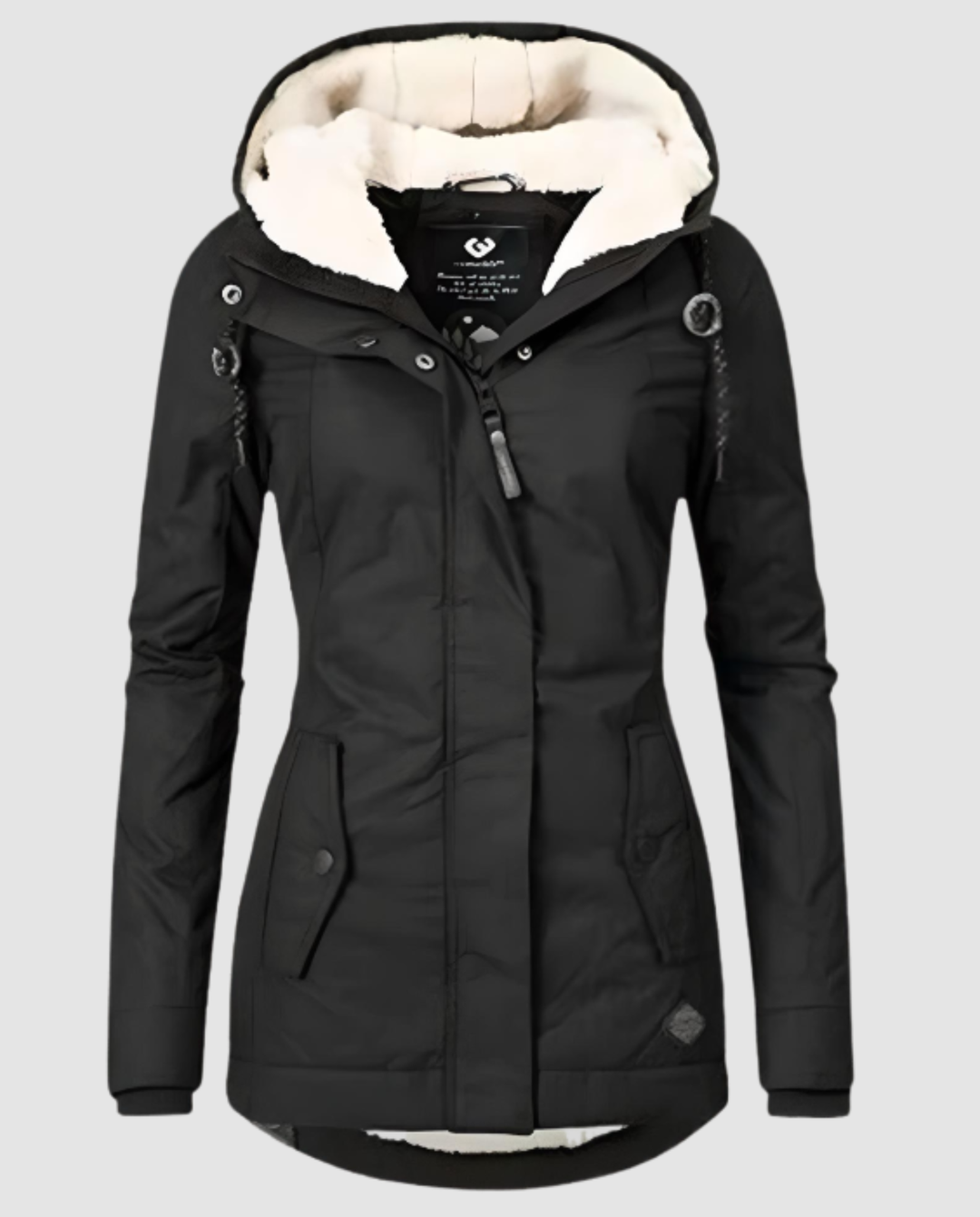 Lange Gefütterte Winterjacke Damen | EB