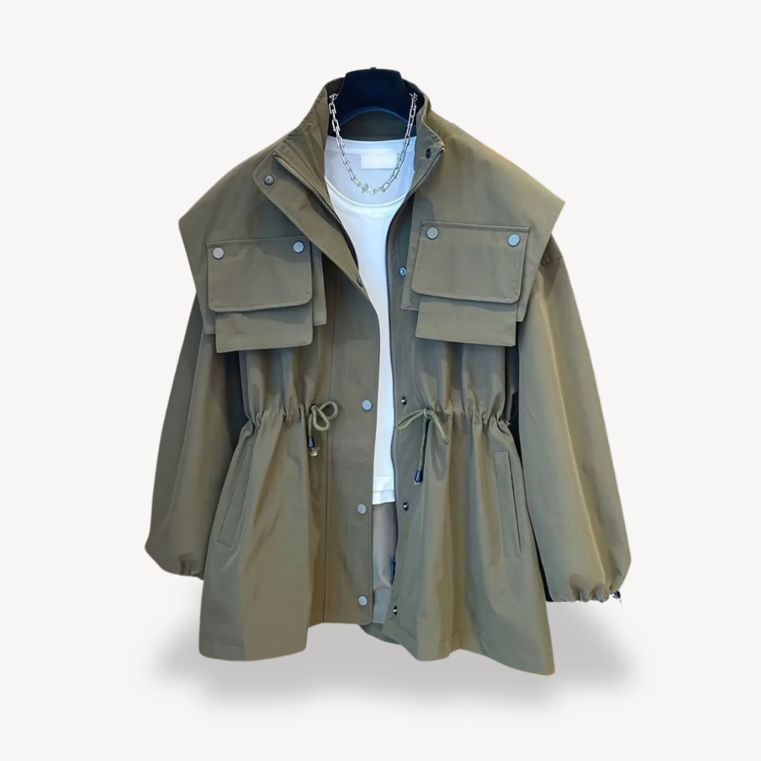 EB | Lässige Utility-Jacke mit Taschen für Frauen